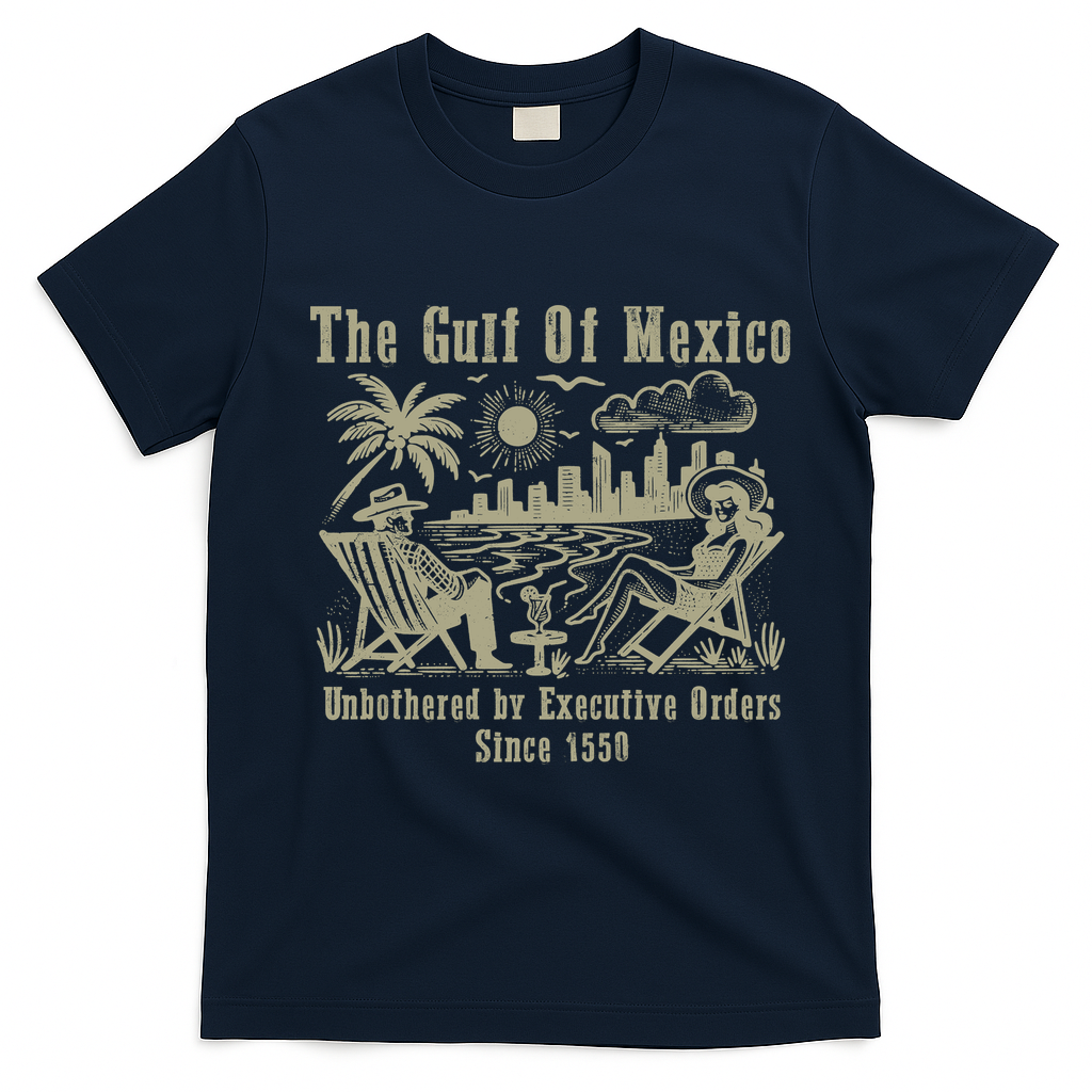 Gulf Of Mexico Forever – Anti-Trump Political Satire T-Shirt - Navy Blue