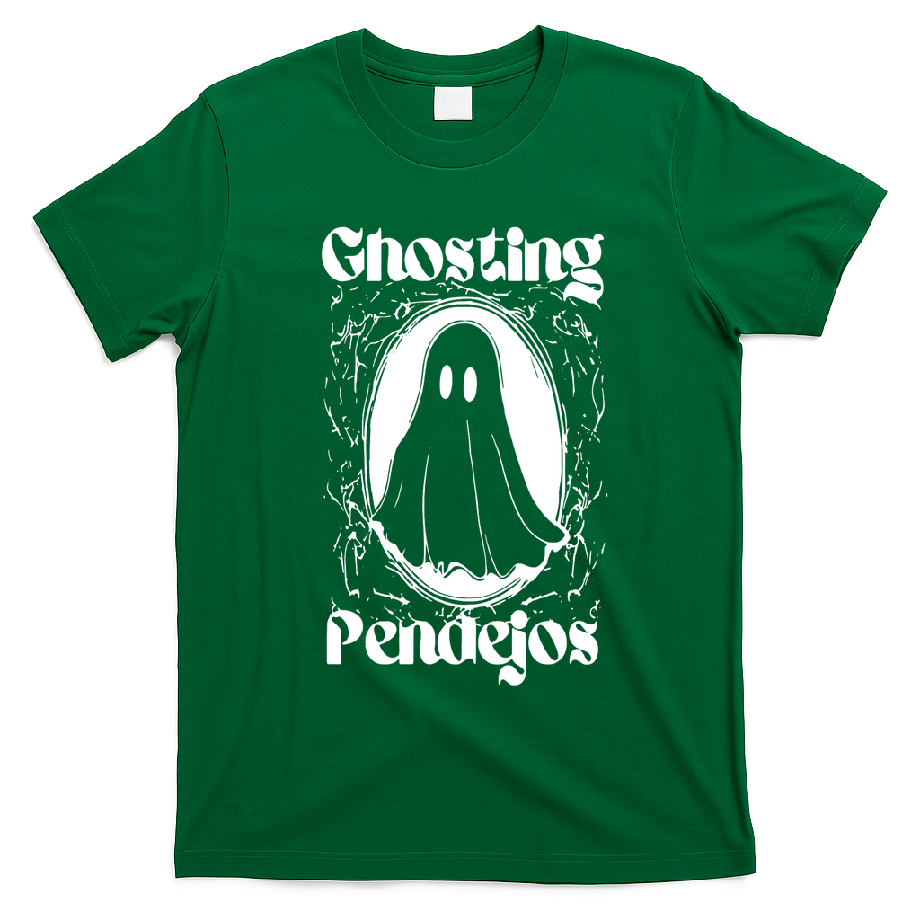 Ghosting Pendejos Funny Mexican Ghost Halloween T-Shirt - Irish Green