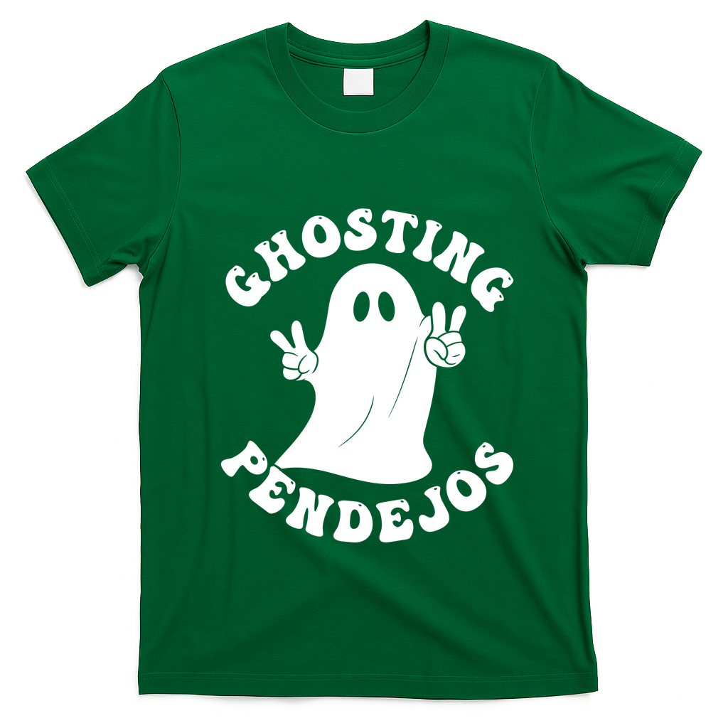 Ghosting Pendejos Funny Mexican Ghost Halloween Meme T-Shirt - Irish Green