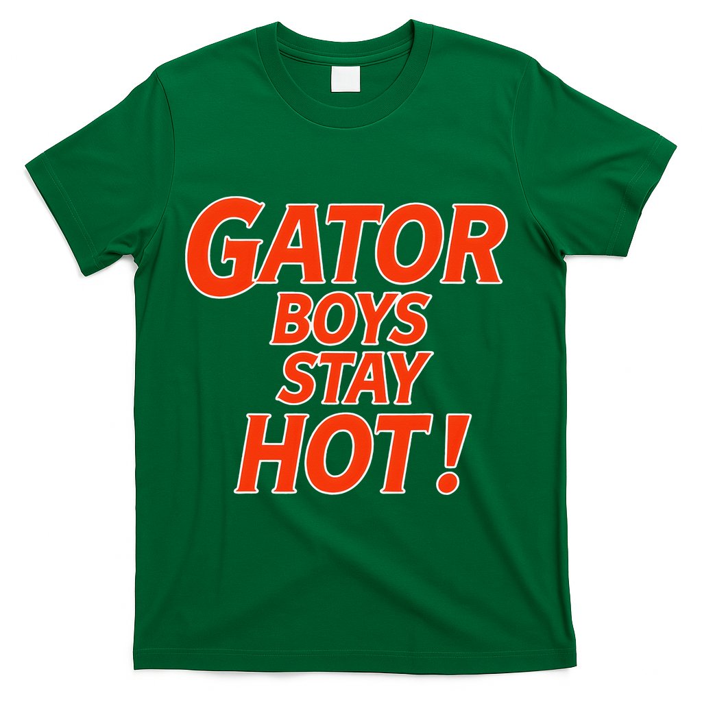 Gator Stay Hot Tees For Women T-Shirt - Green