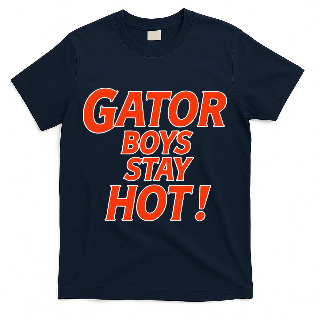 Gator Stay Hot Tees For Women T-Shirt - Navy
