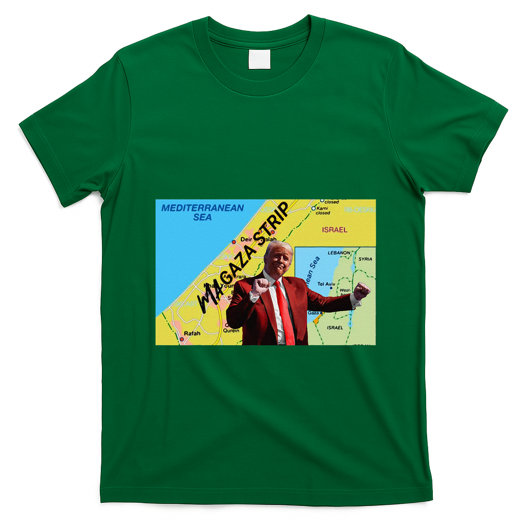Gaza Strip Trump Magaza Strip T-Shirt - Irish Green