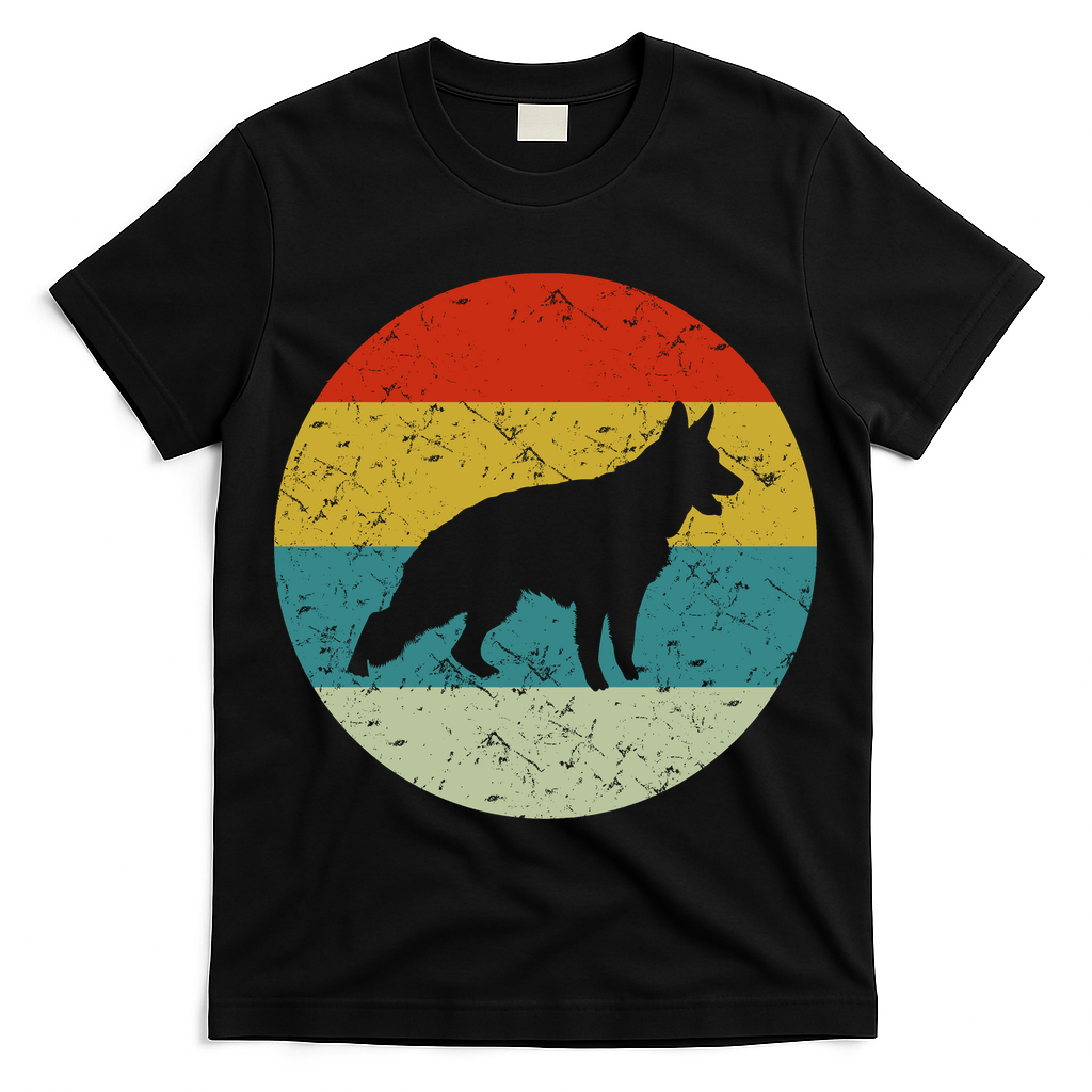 German Shepherd Vintage Dog 70s T-Shirt