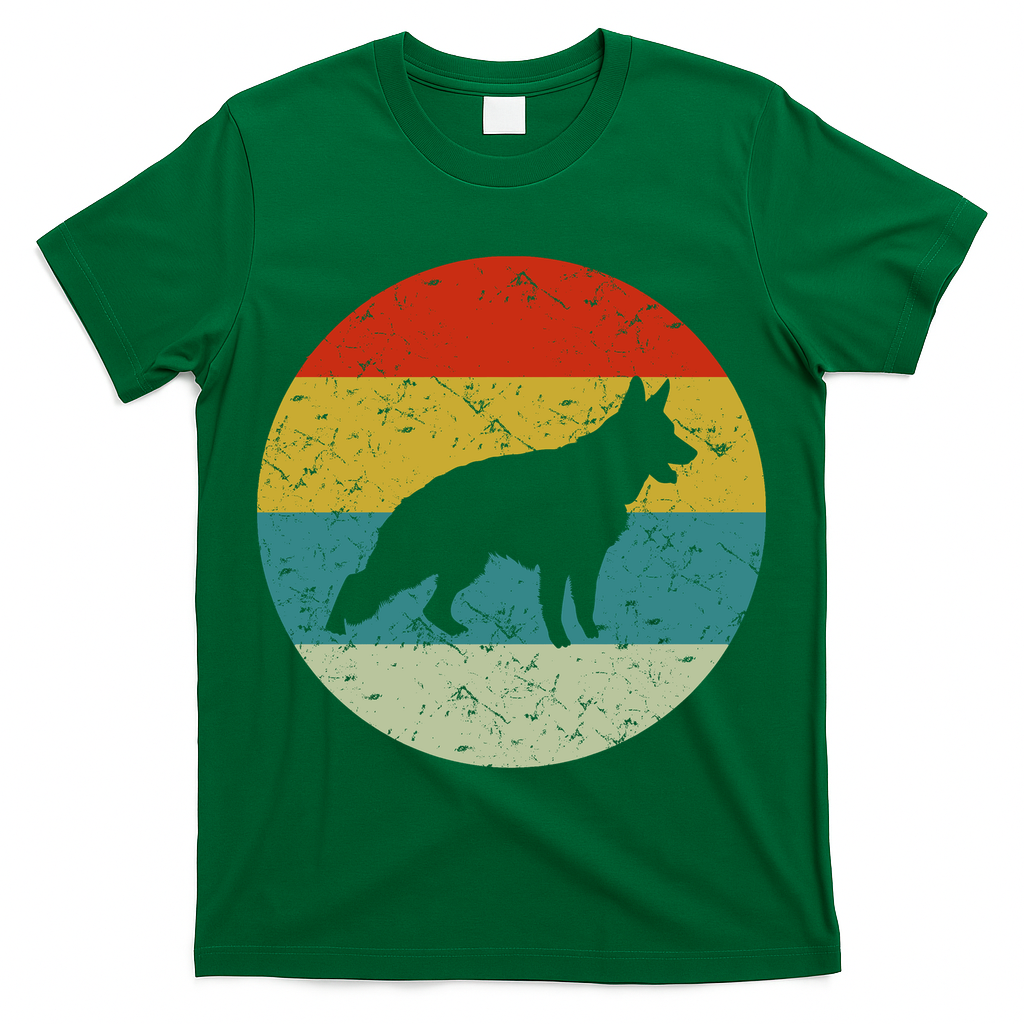 German Shepherd Vintage Dog 70s T-Shirt