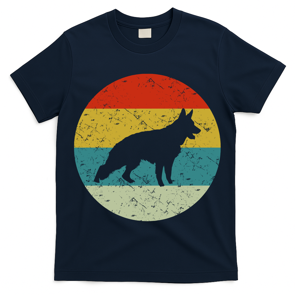 German Shepherd Vintage Dog 70s T-Shirt