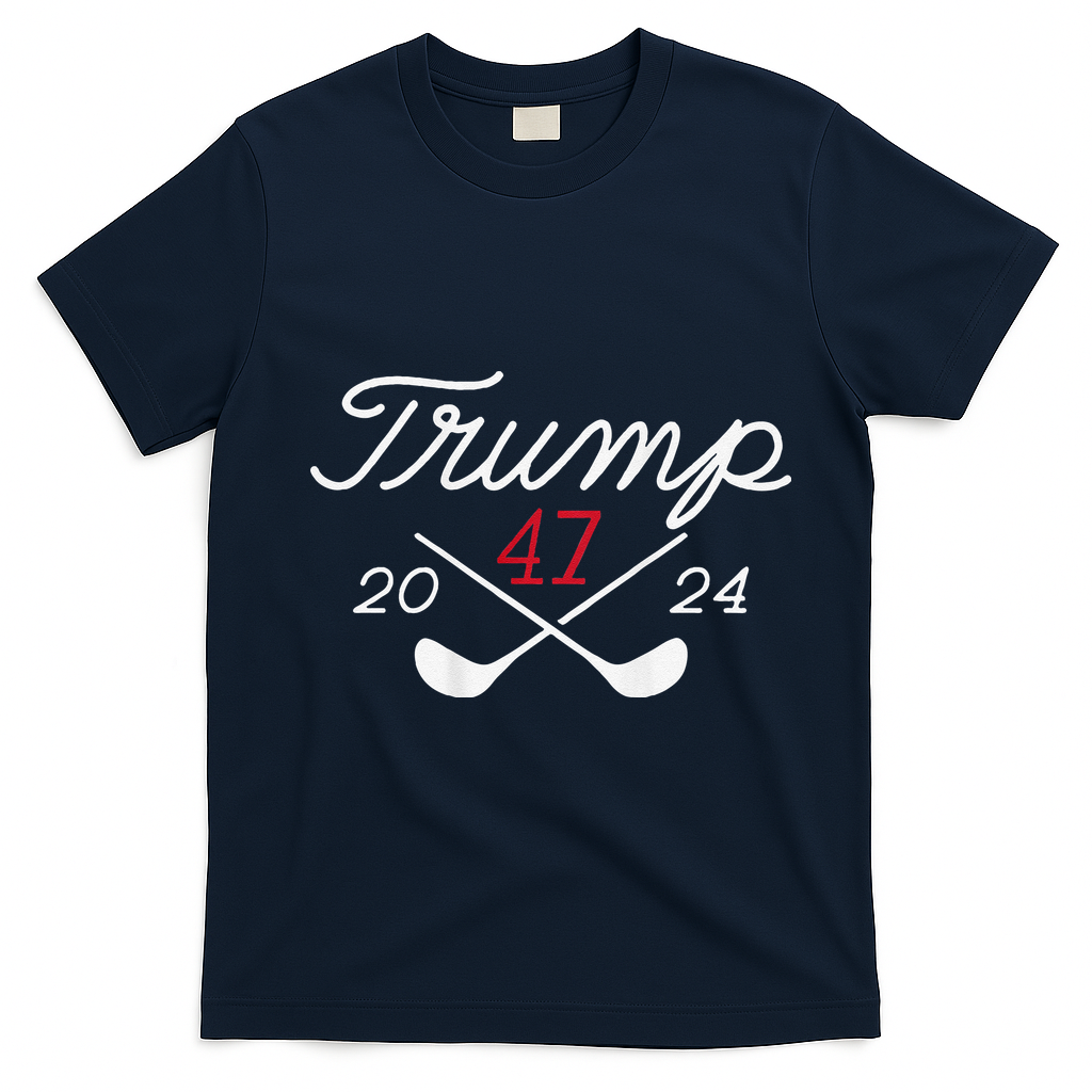 Golf Trump 47 2024 T-Shirt - Navy Blue