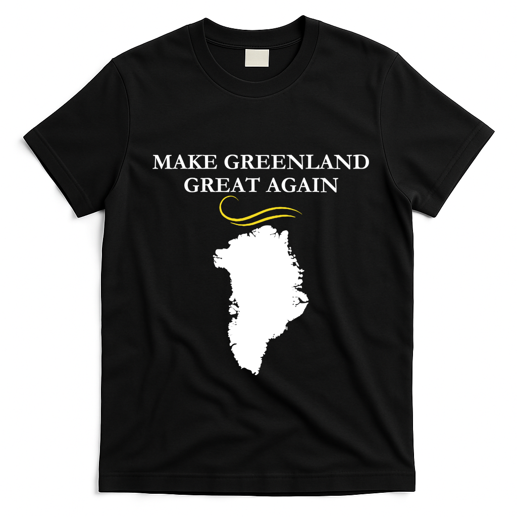 Greenland Trump Hair Make Greenland Great Again T-Shirt - Black