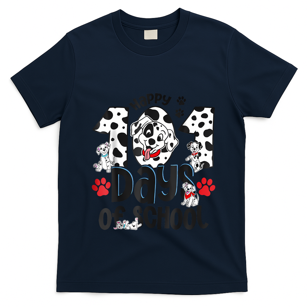 Happy 101 Days Of School Dog T-Shirt