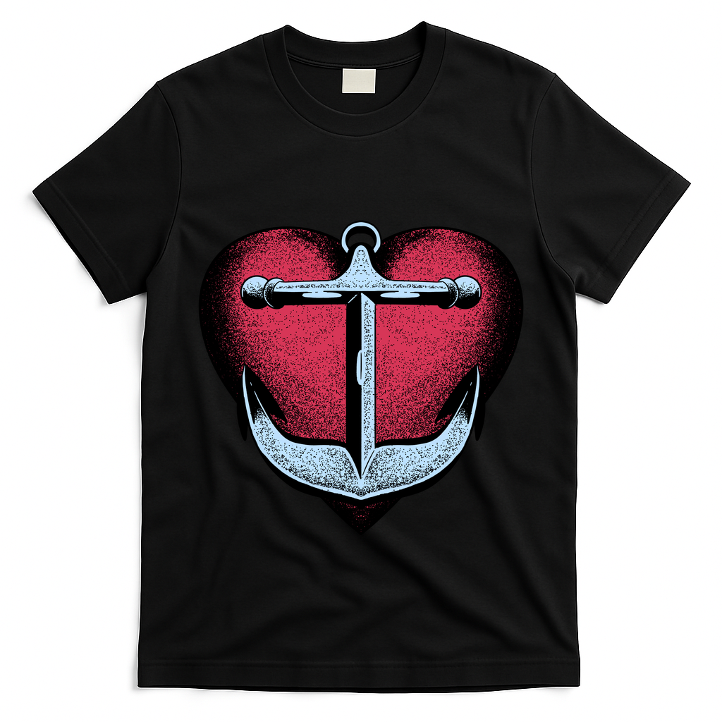 Heart Anchor Cute Gift T-Shirt