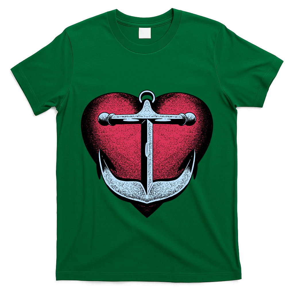 Heart Anchor Cute Gift T-Shirt