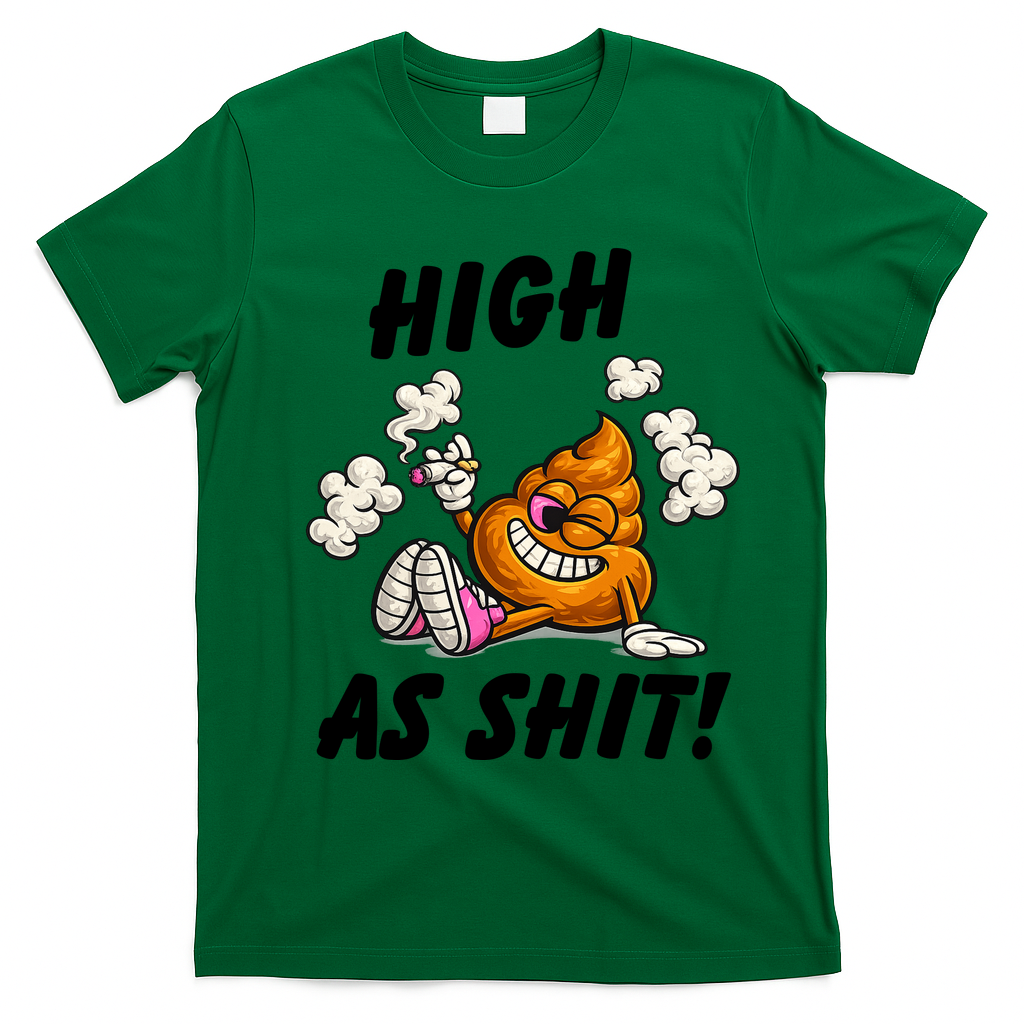 High As Shit T-Shirt - Green