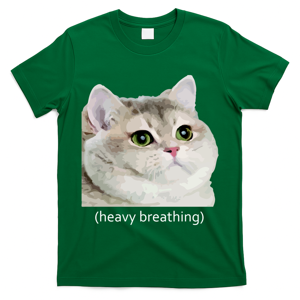 Heavy Breathing Cat T-Shirt