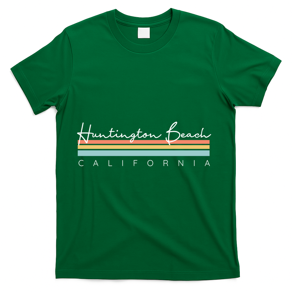 Huntington Beach California Cool Gift T-Shirt - Green