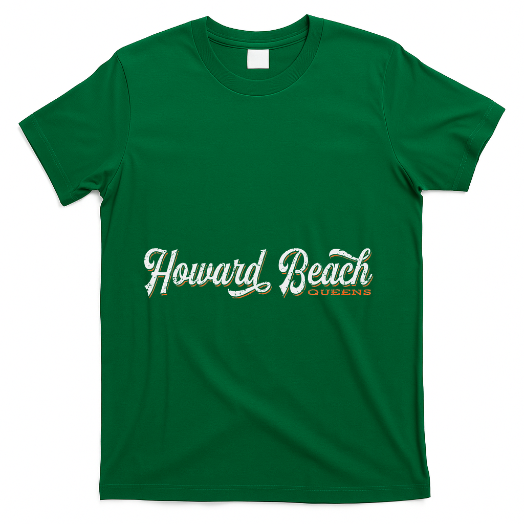Howard Beach Queens Retro New York T-Shirt - Green