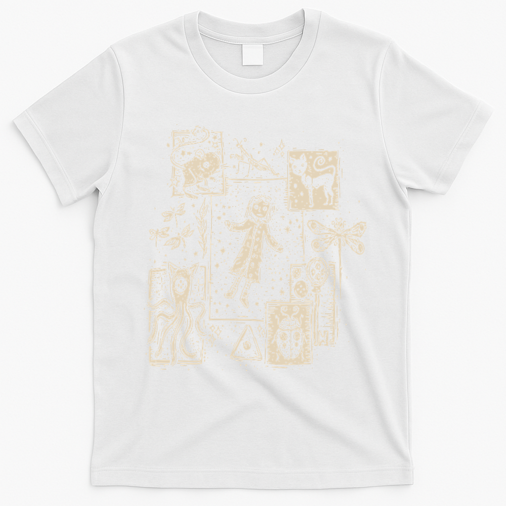 Horror Coraline Movie T-Shirt - White