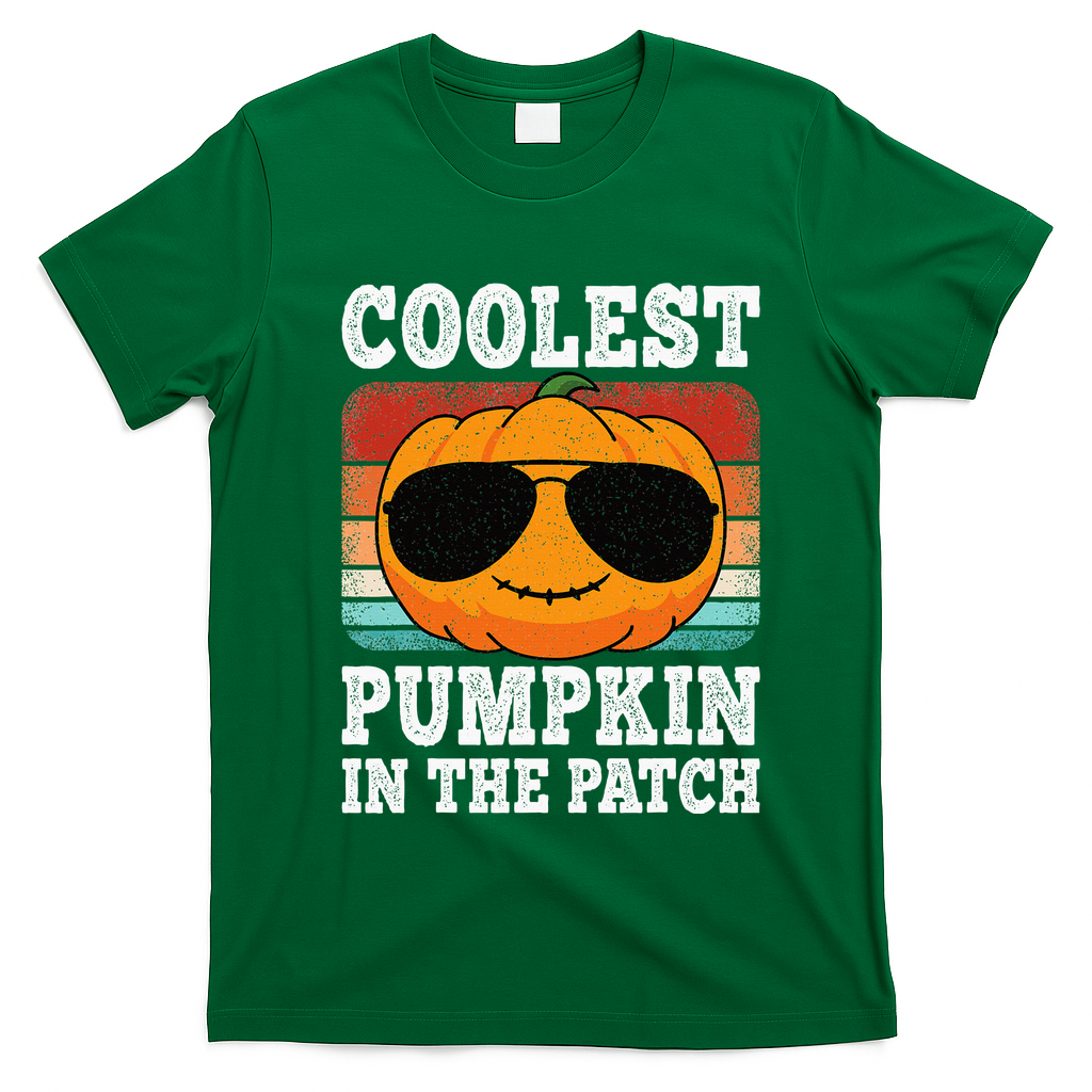 Halloween Coolest Pumpkin In The Patch T-Shirt - Irish Green