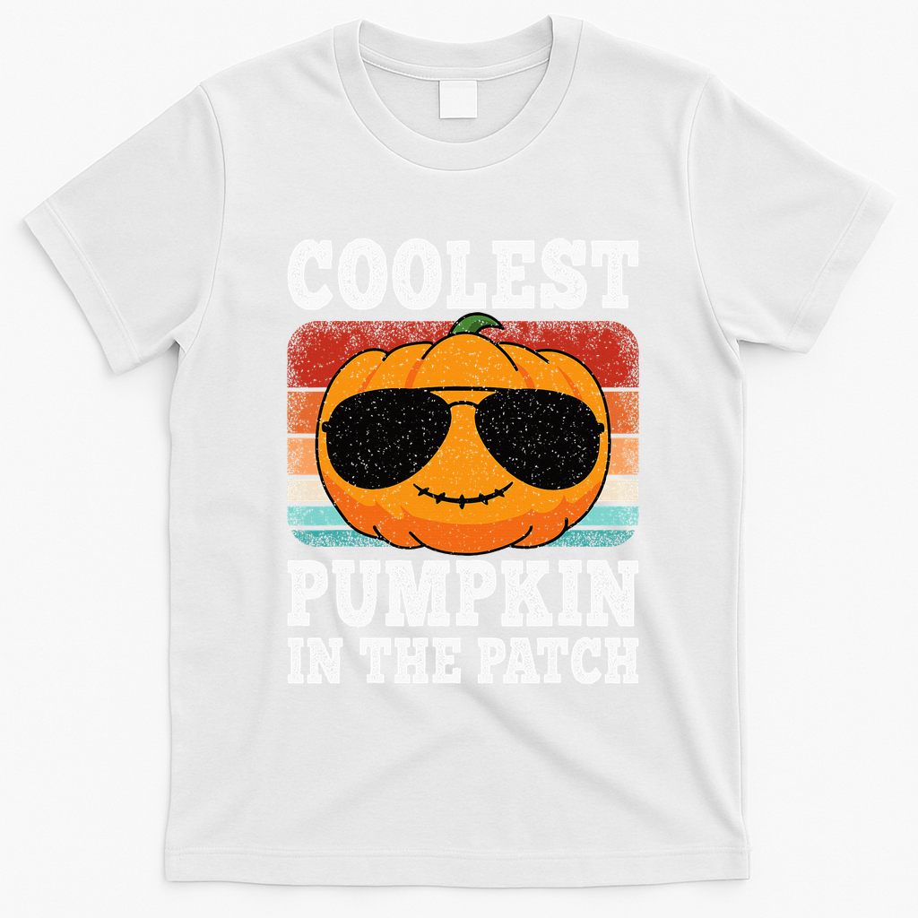 Halloween Coolest Pumpkin In The Patch T-Shirt - White