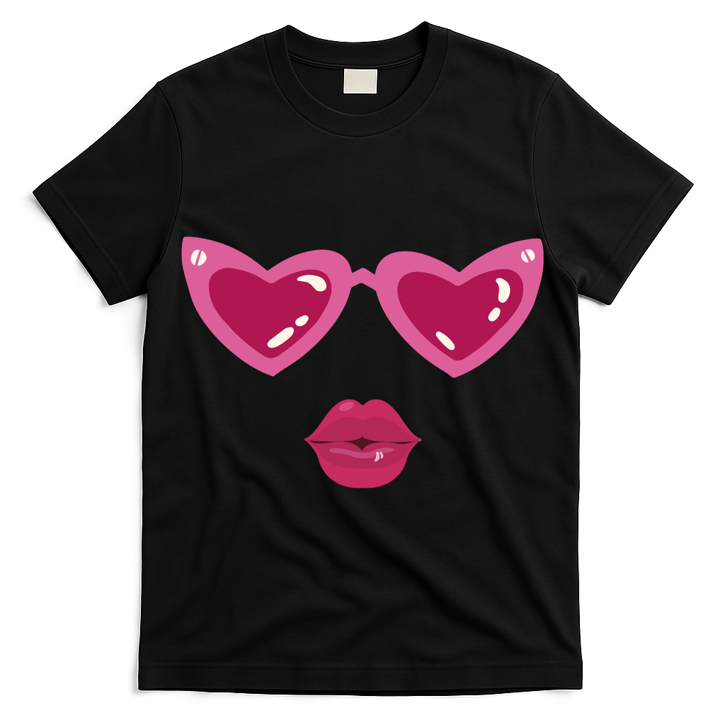 Heart Eyes Kiss Valentine T-Shirt