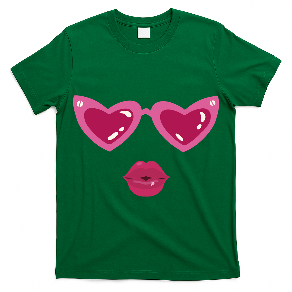 Heart Eyes Kiss Valentine T-Shirt