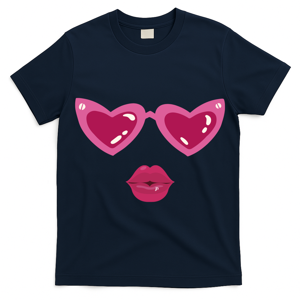 Heart Eyes Kiss Valentine T-Shirt