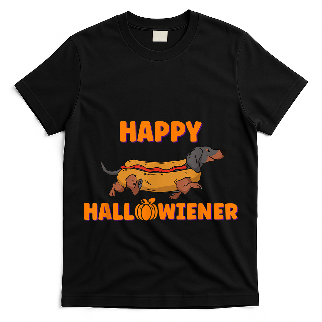 Happy Hallowiener Halloween Dachshund Dog T-Shirt