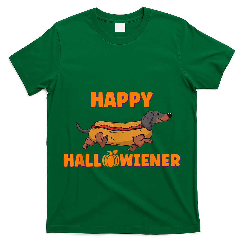 Happy Hallowiener Halloween Dachshund Dog T-Shirt