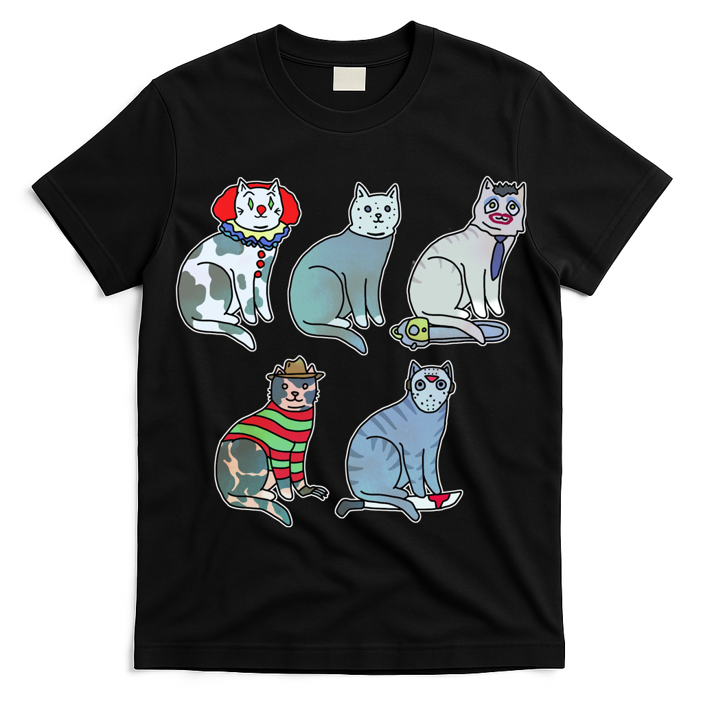 Horror Movie Cats T-Shirt