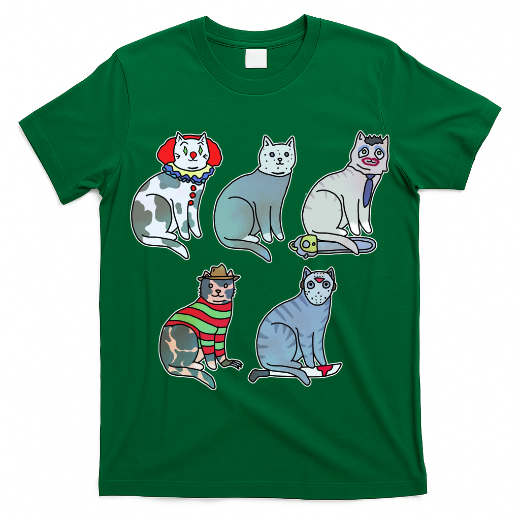 Horror Movie Cats T-Shirt