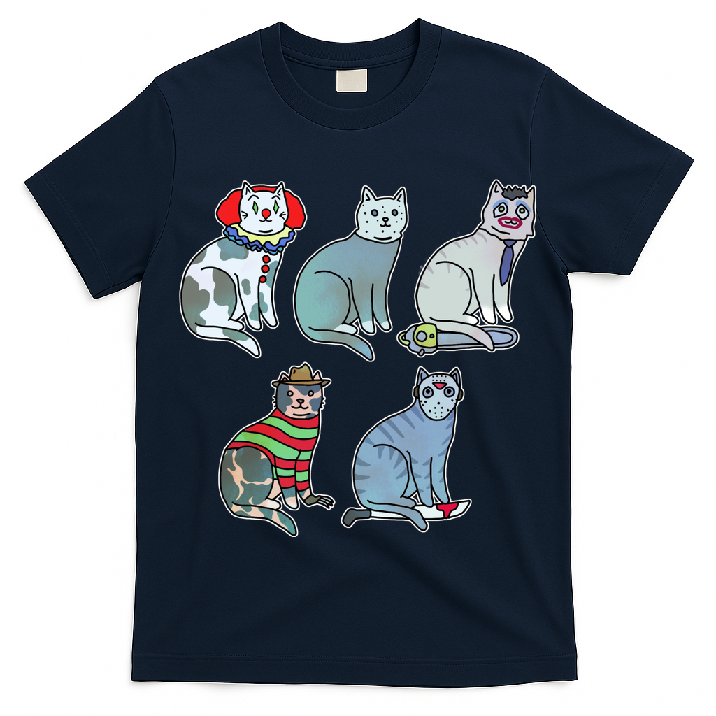 Horror Movie Cats T-Shirt