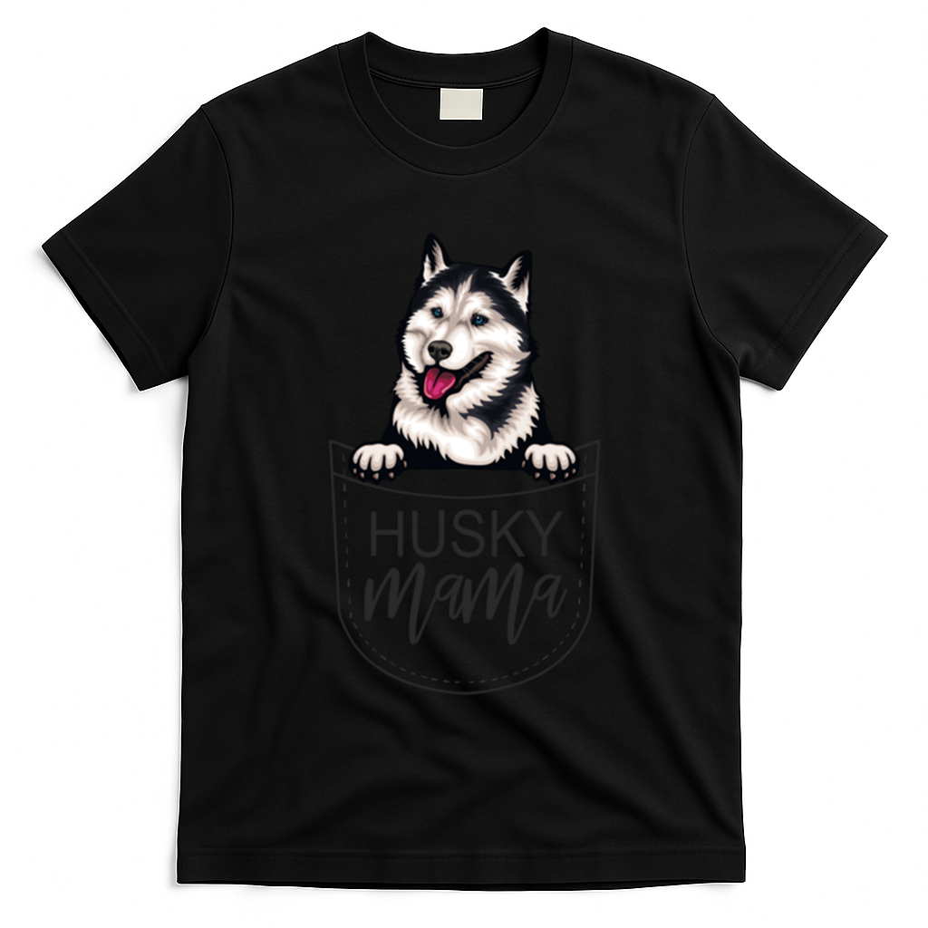 Husky Mama Dog Lover Funny Dog Mom Cute Dog Owner Funny Gift T-Shirt