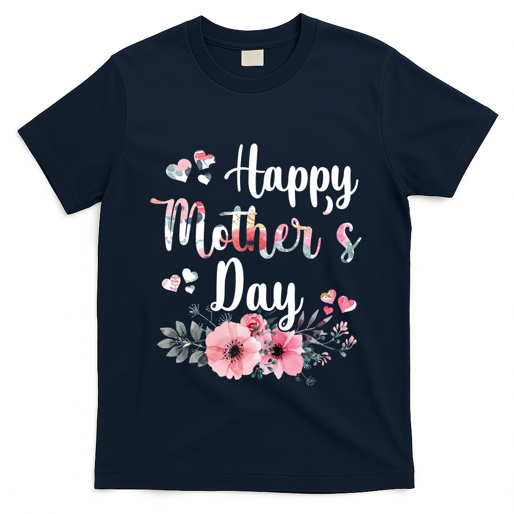 Happy Mother's Day Floral Cute Gift For Mom T-Shirt