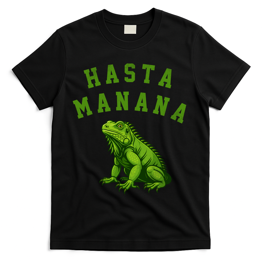 Hasta Manana Iguana T-Shirt - Black