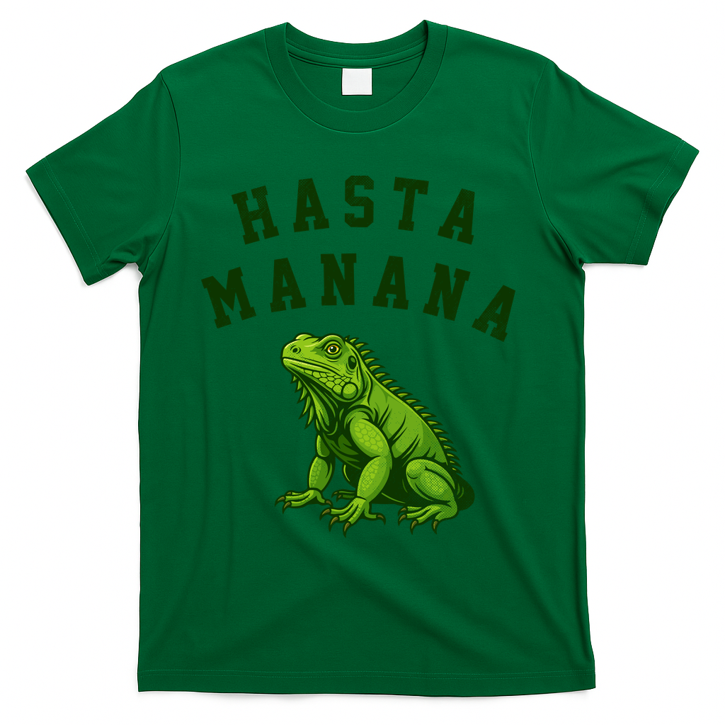 Hasta Manana Iguana T-Shirt - Green