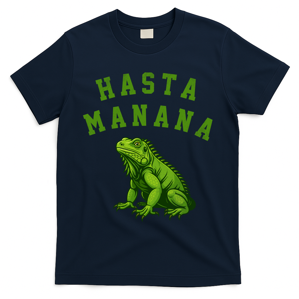 Hasta Manana Iguana T-Shirt - Navy