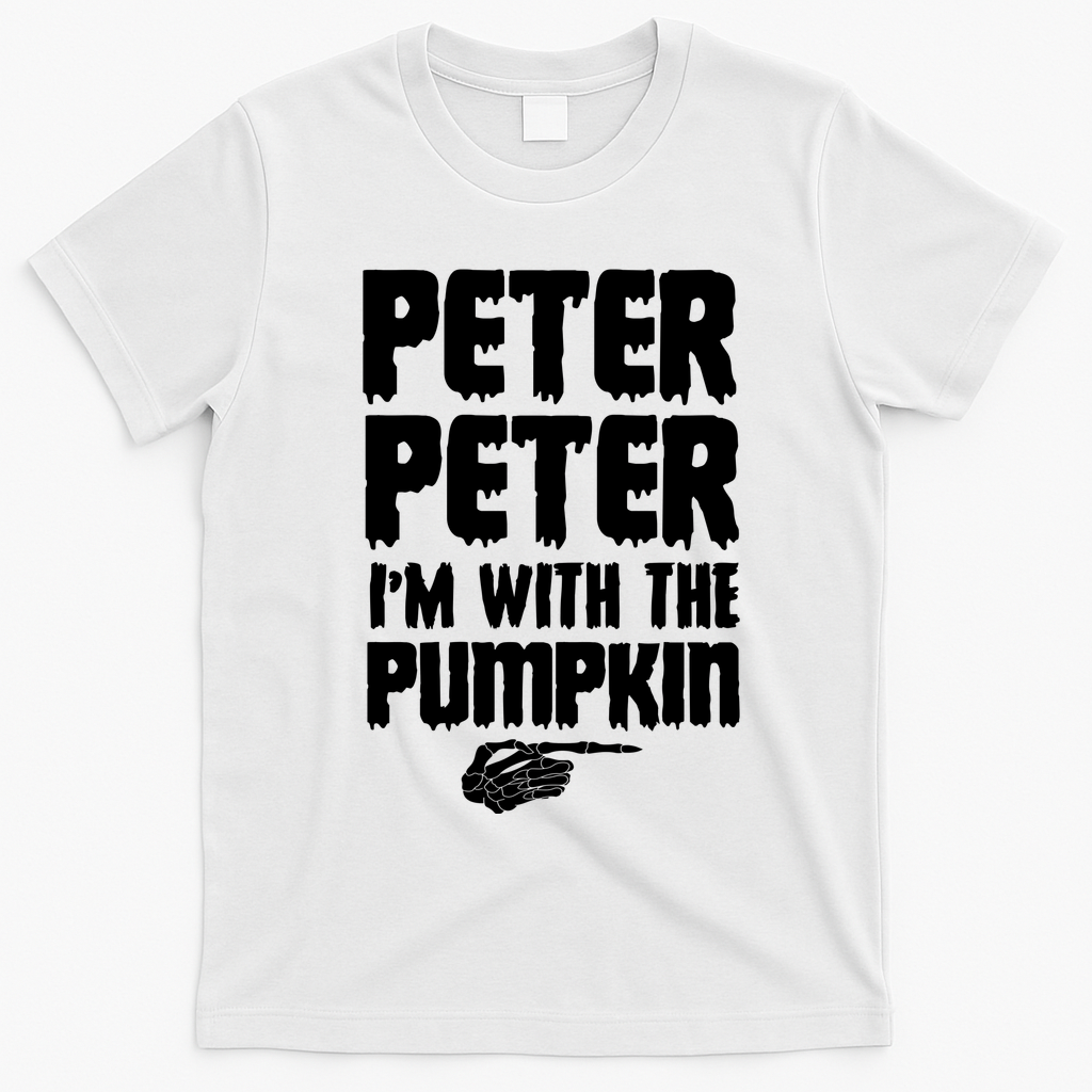 Halloween Peter Peter IM With The Pumpkin T-Shirt - White