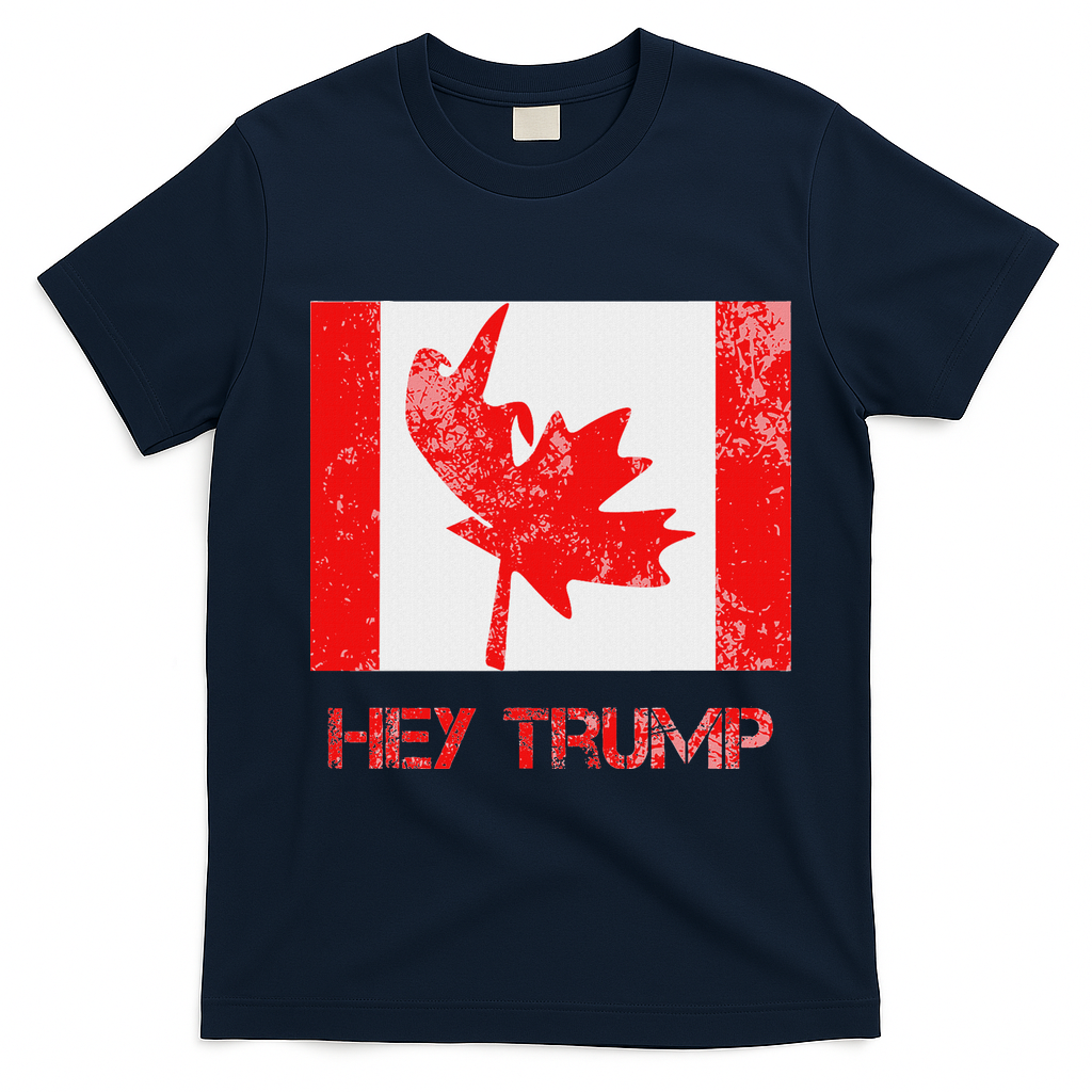 Hey Trump Canada T-Shirt - Navy Blue