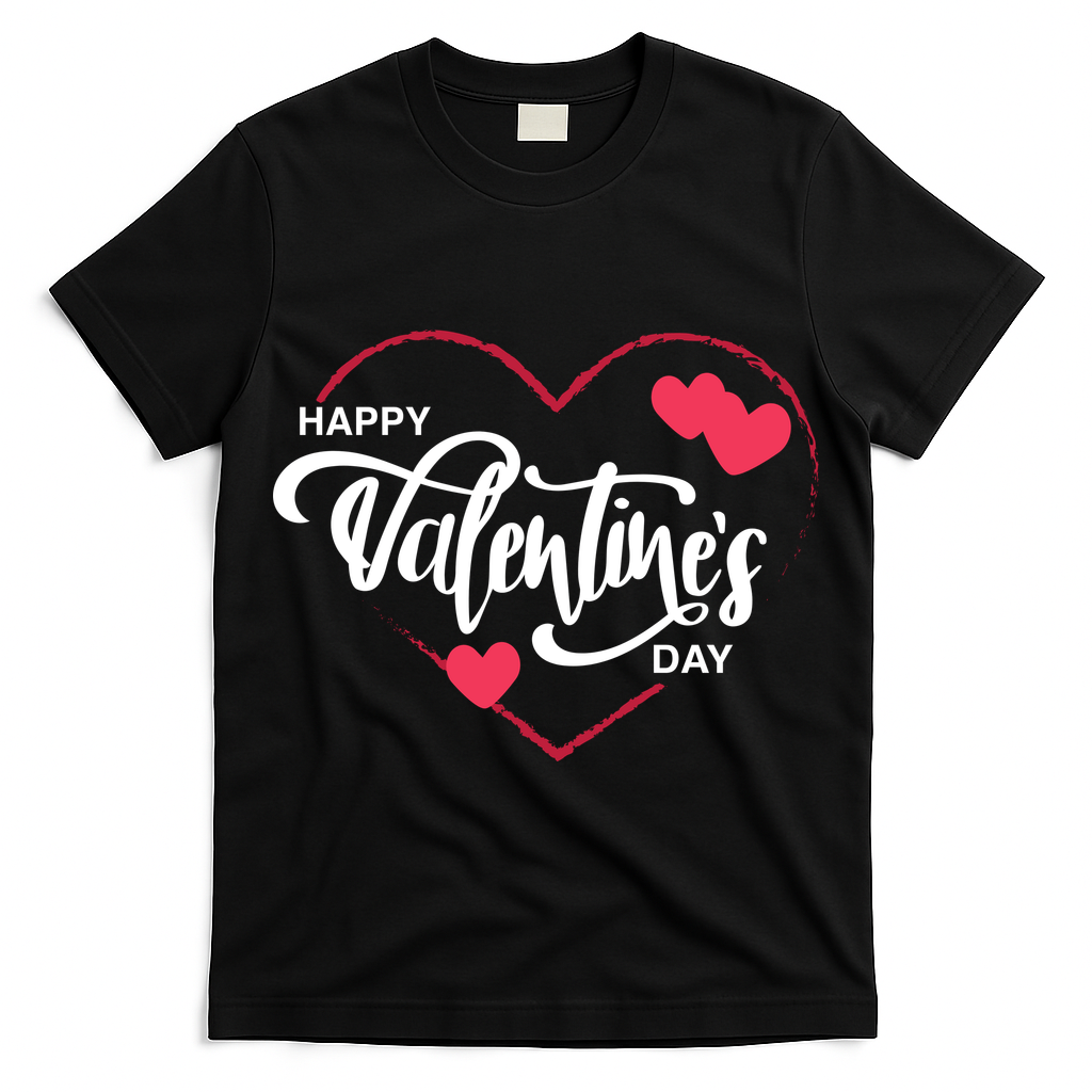 Happy Valentines Day Heart Cute Gift T-Shirt