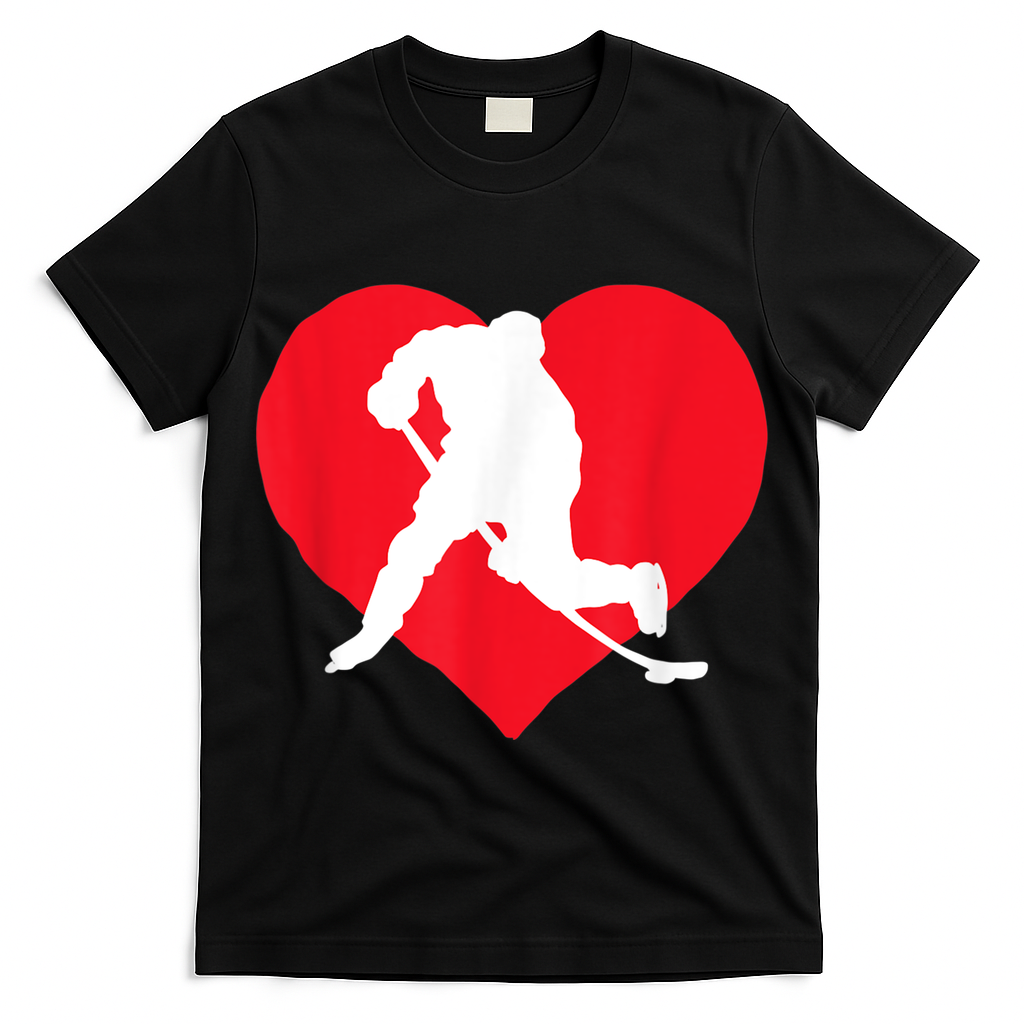 Hockey Valentine Day Funny Gift For Hockey Lover Gifts T-Shirt