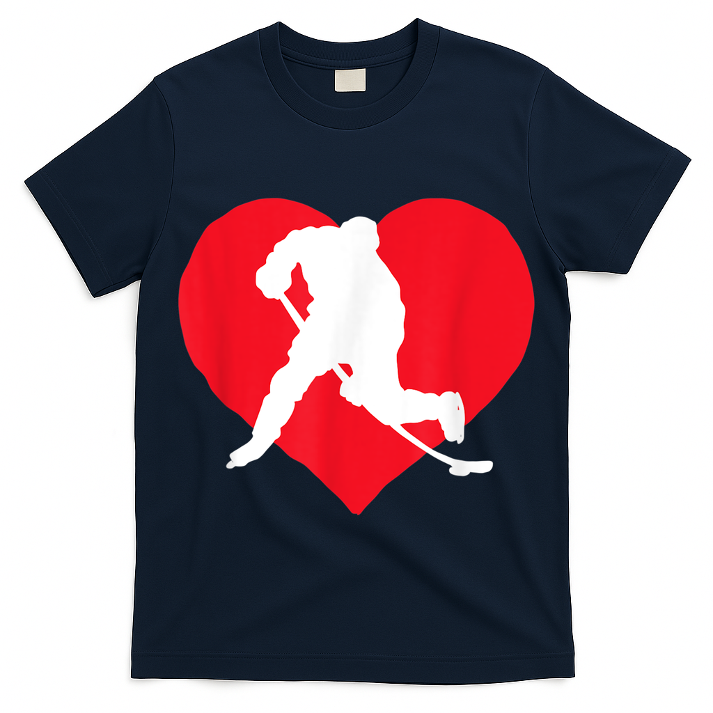 Hockey Valentine Day Funny Gift For Hockey Lover Gifts T-Shirt