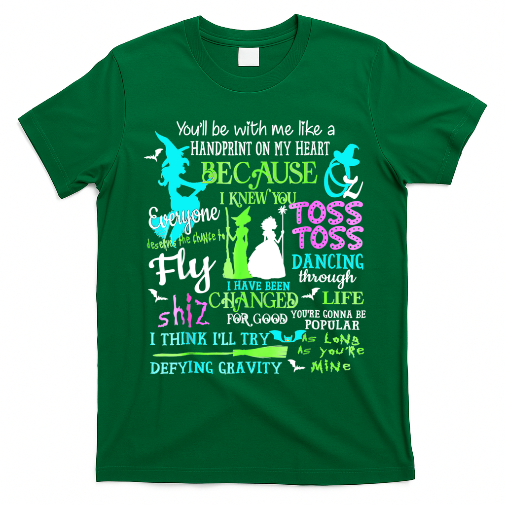 Halloween Wicked Musical T-Shirt - Irish Green