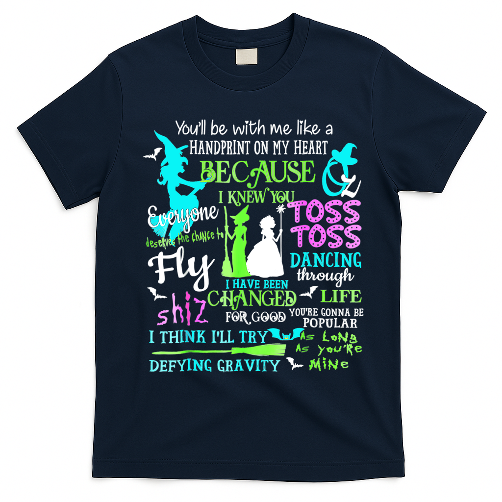 Halloween Wicked Musical T-Shirt - Navy Blue
