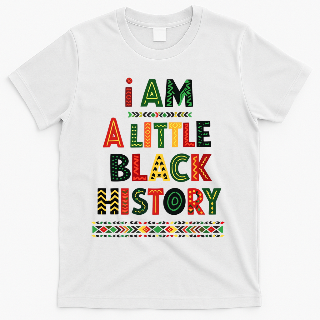 I Am A Little Black History Pride T-Shirt - White