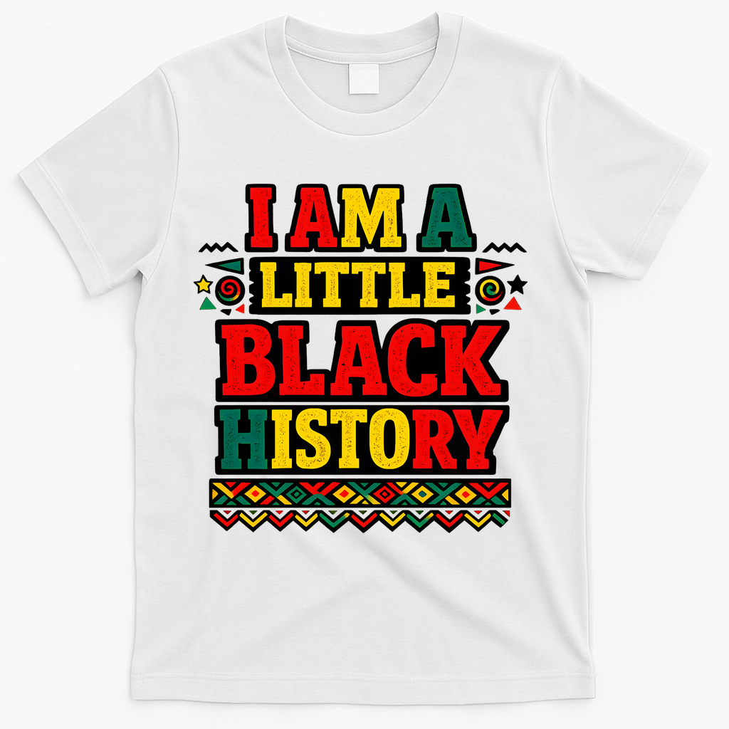 I Am A Little Black History T-Shirt - White