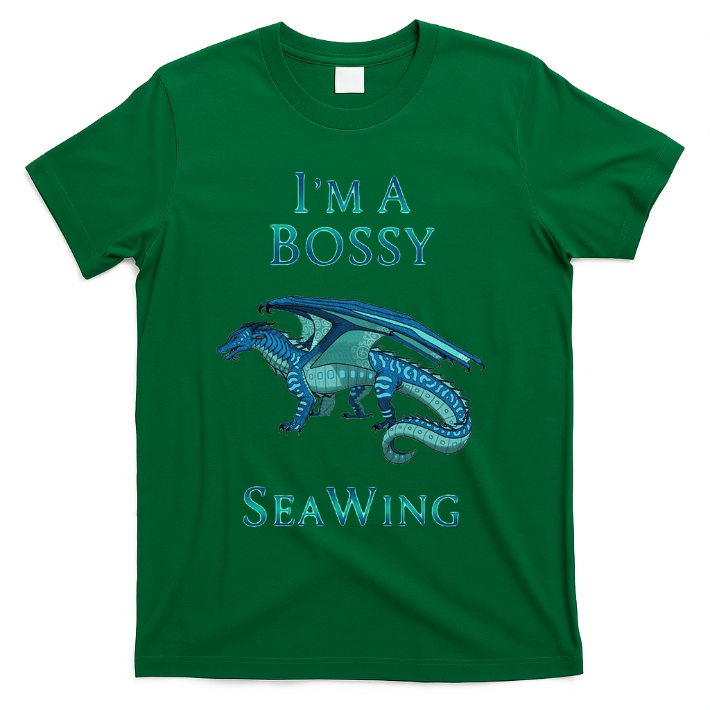 I'm A Bossy Seawing Dragon Lovers, Ocean Dragon T-Shirt - Green