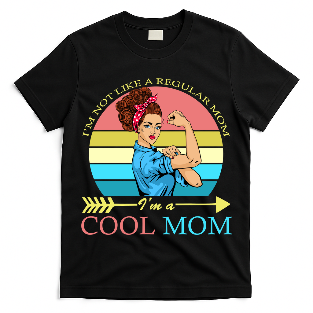 Retro I'm Not A Regular Mom I'm A Cool Mom T-Shirt