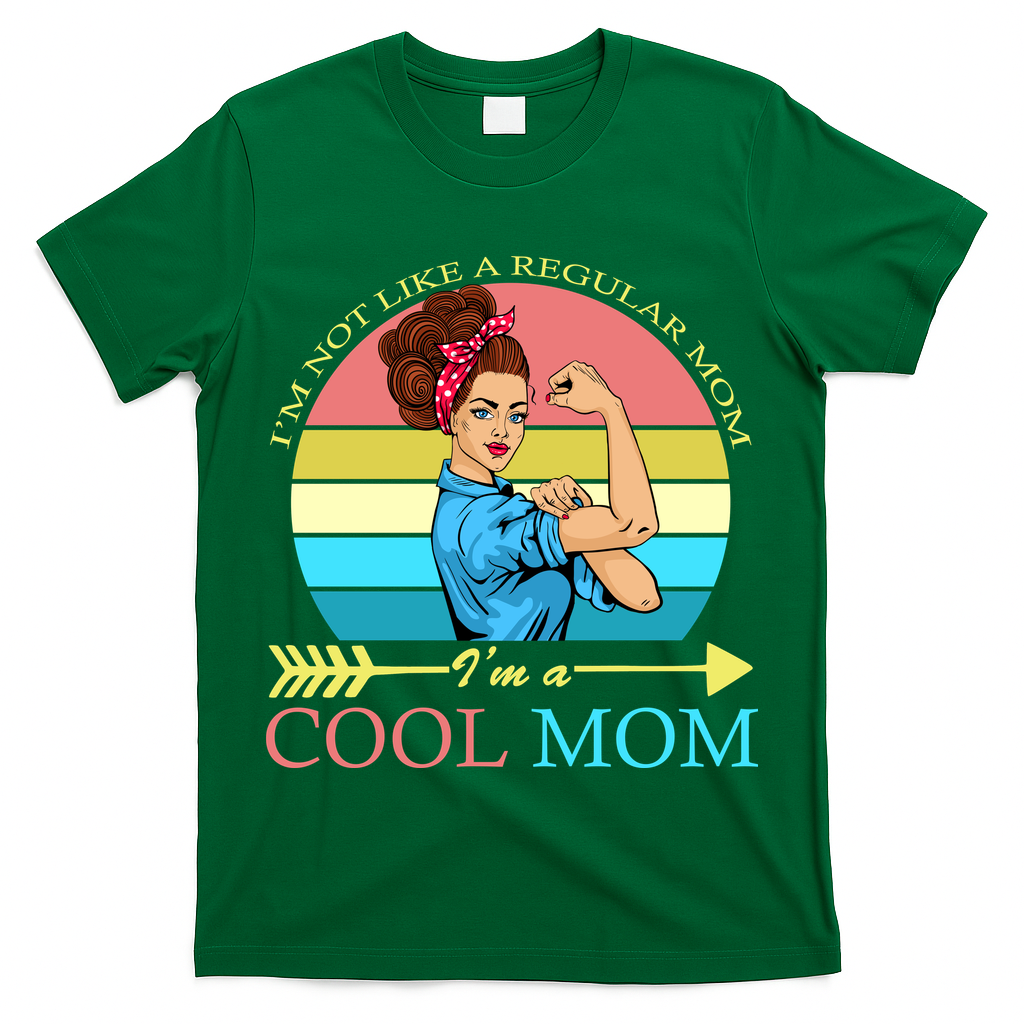 Retro I'm Not A Regular Mom I'm A Cool Mom T-Shirt