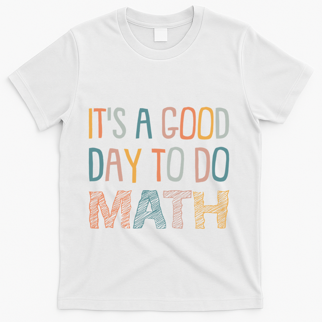 ItS A Good Day To Do Math Funny Back To School Math Teacher Meaningful Gift T-Shirt - White