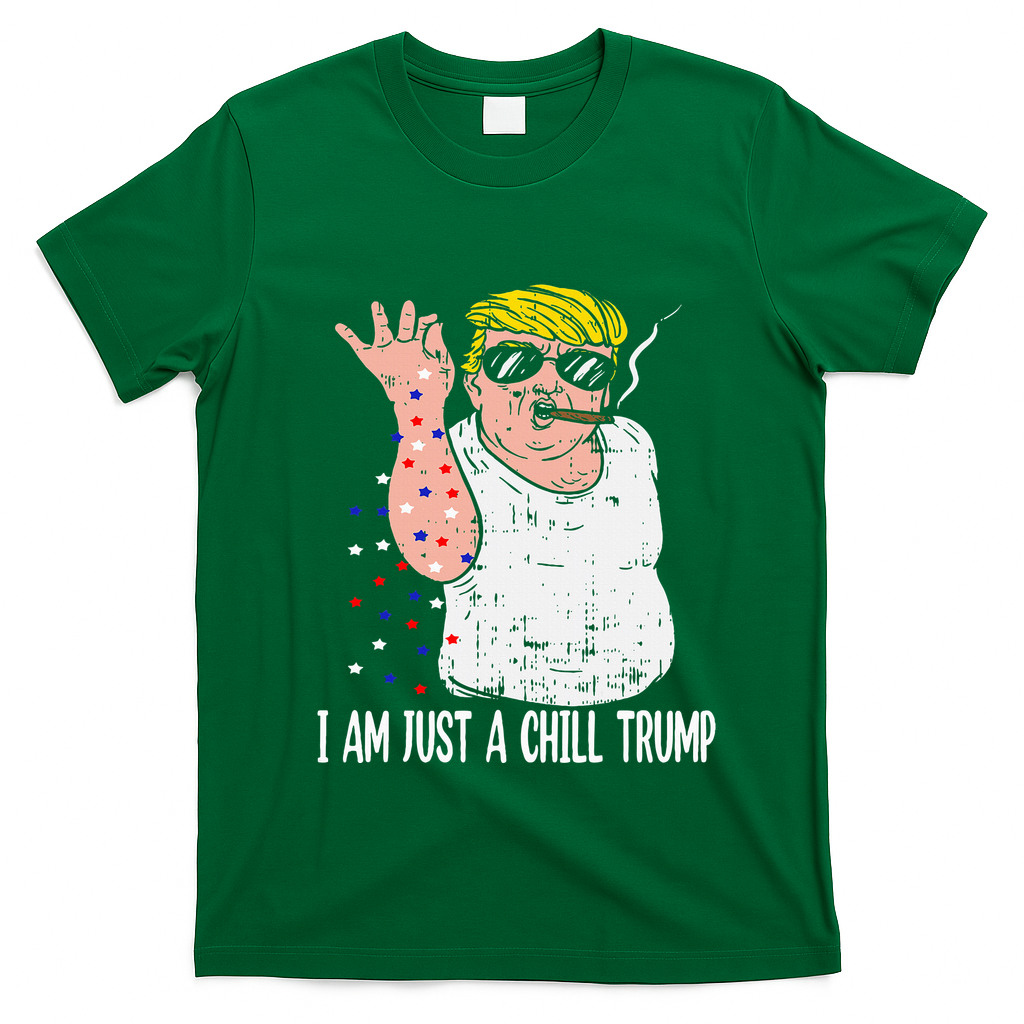 I Am Just A Chill Guy Trump Funny Meme For Trump Supporters T-Shirt - Irish Green