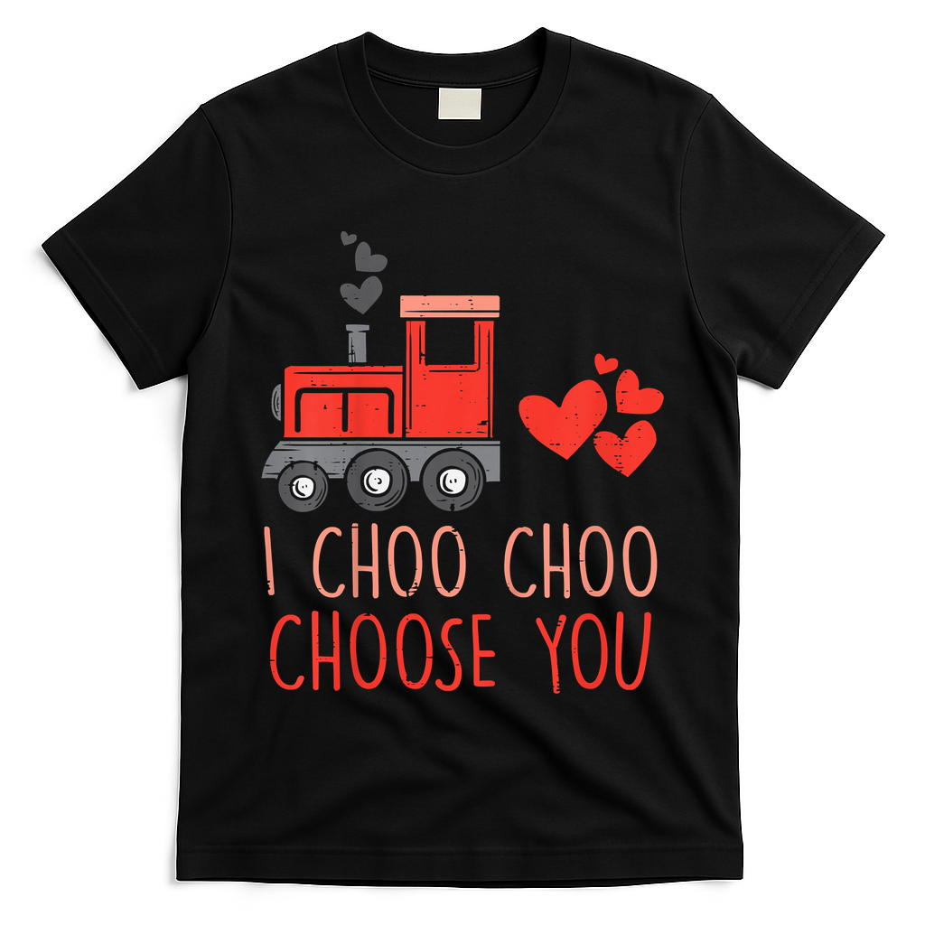 I Choo Choo Choose You Valentines Day Train T-Shirt