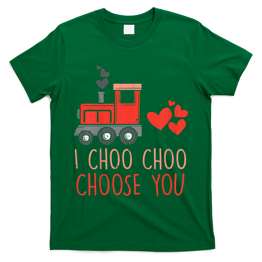 I Choo Choo Choose You Valentines Day Train T-Shirt